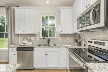 modern kitchen interior sink