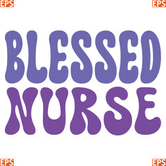 Nurse retro svg design and eps file