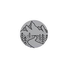 mountain nature logo abstract illustration circle vector design