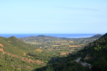 View of the coast of Tertenia, Sardinia, Italy