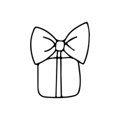 Hand drawn gift vector illustration