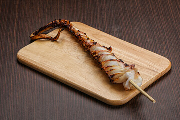 Delicous tasty Grilled octopus tentacle
