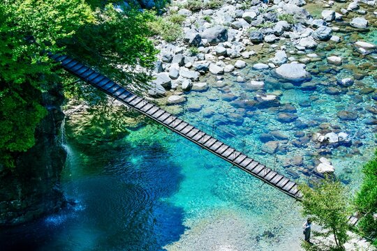 中津川市、付知峡やじろ橋の絶景