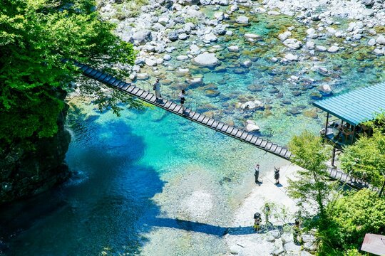 中津川市、付知峡やじろ橋の絶景