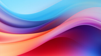 A colorful abstract background with vibrant blue and pink wavy shapes