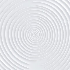 3d white rippled circles with soft shadow on light BG. Abstract light elegant seamless pattern. Neumorphism ui style. Minimal embossed paper wallpaper. Universal background for business, Generative AI