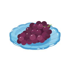 皿に盛られたデラウェア