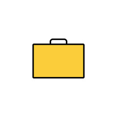 Briefcase icon vector for web and mobile app. suitcase sign and symbol. luggage symbol.
