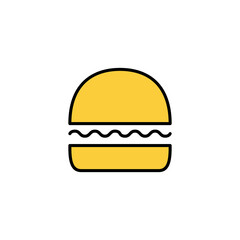 Burger icon vector for web and mobile app. burger sign and symbol. hamburger