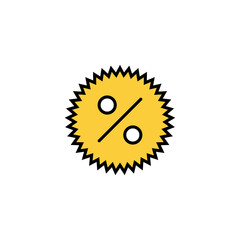 Discount icon vector for web and mobile app. Discount tag sign and symbol