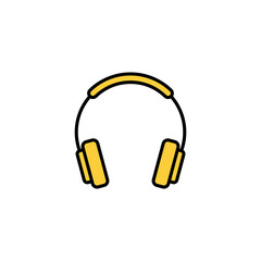 Headphone icon vector for web and mobile app. headphone sign and symbol