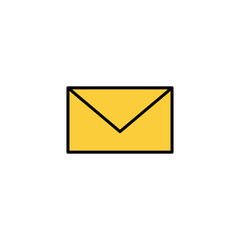 Mail icon vector for web and mobile app. email sign and symbol. E-mail icon. Envelope icon