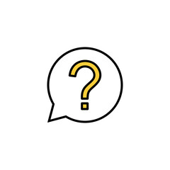 Question icon vector for web and mobile app. question mark sign and symbol