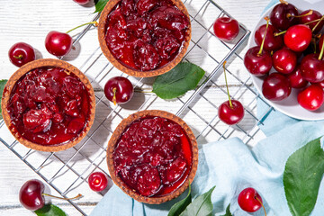  Cherry tartlets, mini tarts pie