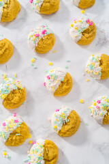 Easter Lemon Cookies with White Chocolate