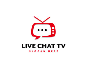 Live Chat TV Modern Logo For Brand