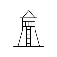 Observatory tower Vector Icon

