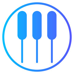 Fototapeta premium acupuncture gradient icon