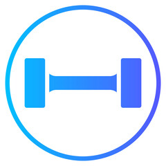 dumbbells gradient icon