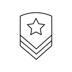 Military badge Vector Icon

