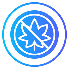 Marijuana gradient icon