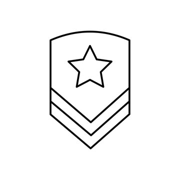 Military badge Vector Icon

