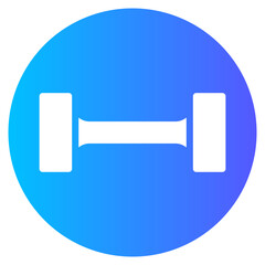 dumbbells gradient icon