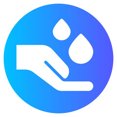 Fototapeta premium hygiene gradient icon