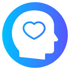 physical wellbeing gradient icon