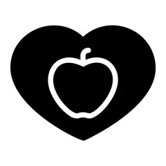 healthy diet glyph icon