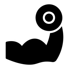 arm glyph icon