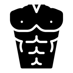 fitness glyph icon