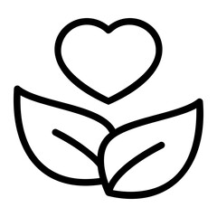 healthy living line icon