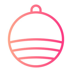 pilates ball gradient icon