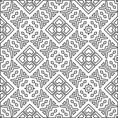 
White background with black lines. Modern stylish abstract texture. Repeating geometric shapes from striped elements.