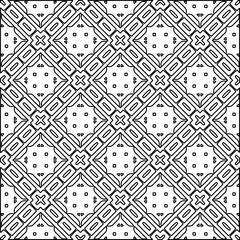 Fototapeta premium White background with black lines. Modern stylish abstract texture. Repeating geometric shapes from striped elements.