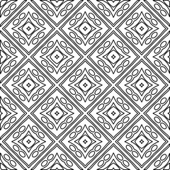 
White background with black lines. Modern stylish abstract texture. Repeating geometric shapes from striped elements.
