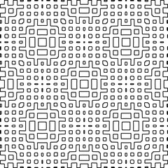 
White background with black lines. Modern stylish abstract texture. Repeating geometric shapes from striped elements.