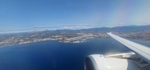 take off from airport in Palma de Mallorca