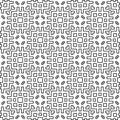 
White background with black lines. Modern stylish abstract texture. Repeating geometric shapes from striped elements.