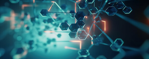 Abstract digital background. Can be used for technological processes, neural networks and AI, digital storages, sound and graphic forms, science, education, etc.