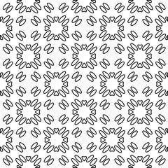 
White background with black lines. Modern stylish abstract texture. Repeating geometric shapes from striped elements.