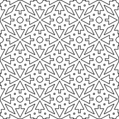 
White background with black lines. Modern stylish abstract texture. Repeating geometric shapes from striped elements.