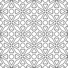 
White background with black lines. Modern stylish abstract texture. Repeating geometric shapes from striped elements.