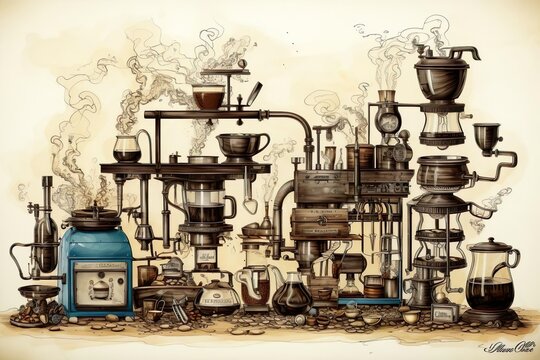 Espresso coffee machine history