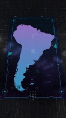 South America HUD UI Map