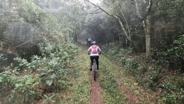 Serra do Japi Mountain Biking: Adrenaline and Stunning Views. Fluid Footage - GoPro - 4k - Helmet view (POV)