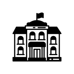 School icon in vector. Illustration