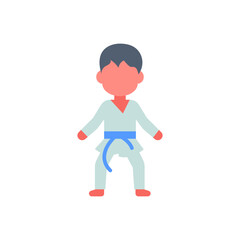 Karate icon in vector. Illustration