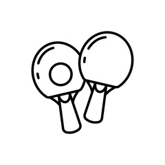 Table Tennis icon in vector. Illustration